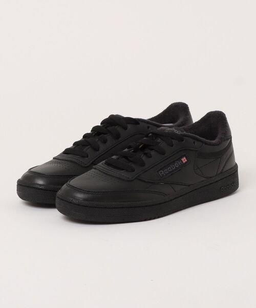 Reebok(リーボック)の「【Reebok 】CLUB C 85 (リーボック クラブシー 85)100000153(スニーカー・レディース・ブラック×ブラック・23.5cm/24.5cm/23.0cm/24.0cm/25.0cm)」の1枚目の写真