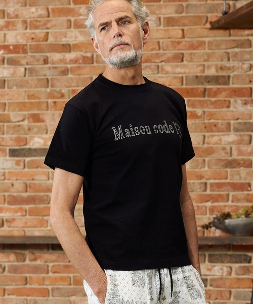 Maison code 13（メゾンコードサーティーン）の「mt10350-dry touch print cut sew Tシャツ(M26S-32)（Tシャツ/カットソー・メンズ・ホワイト/アッシュ/ブラック・S/M/L/XL）」の19枚目の写真