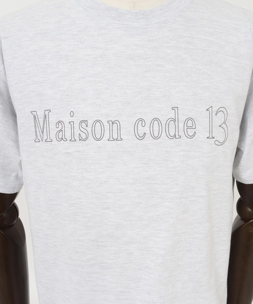 Maison code 13（メゾンコードサーティーン）の「mt10350-dry touch print cut sew Tシャツ(M26S-32)（Tシャツ/カットソー・メンズ・ホワイト/アッシュ/ブラック・S/M/L/XL）」の13枚目の写真
