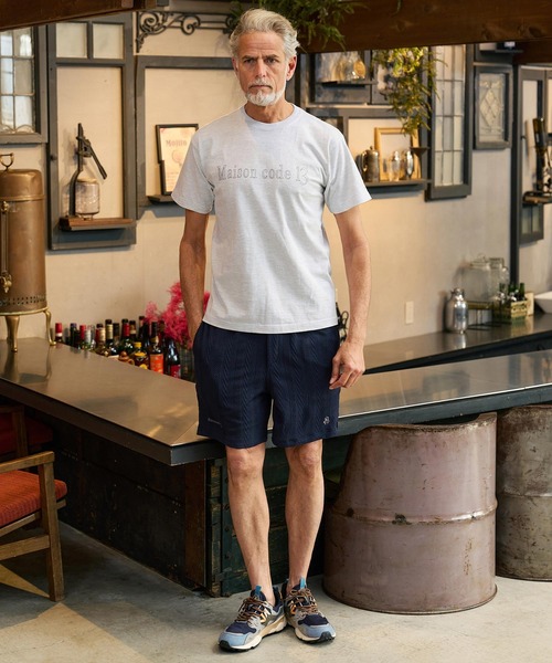 Maison code 13（メゾンコードサーティーン）の「mt10350-dry touch print cut sew Tシャツ(M26S-32)（Tシャツ/カットソー・メンズ・ホワイト/アッシュ/ブラック・S/M/L/XL）」の6枚目の写真