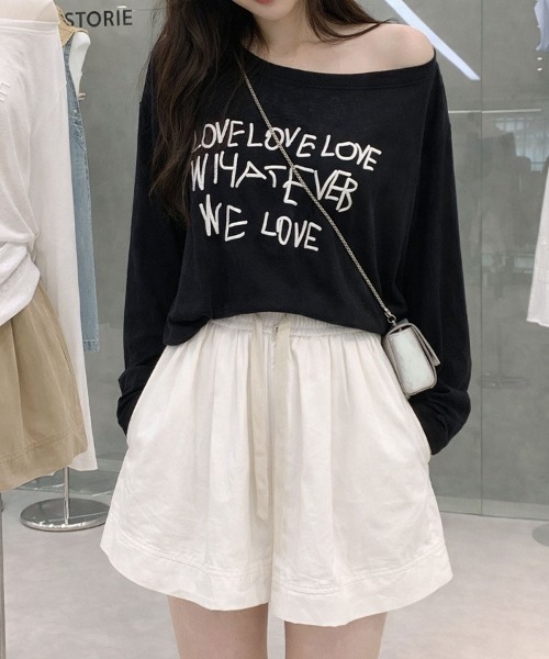 SallyLunn(サリーラン)の「ニュアンスカラーシアーロゴロンT(Tシャツ/カットソー・レディース・グレー/ブラック/ホワイト/イエロー・LARGE/MEDIUM)」の7枚目の写真