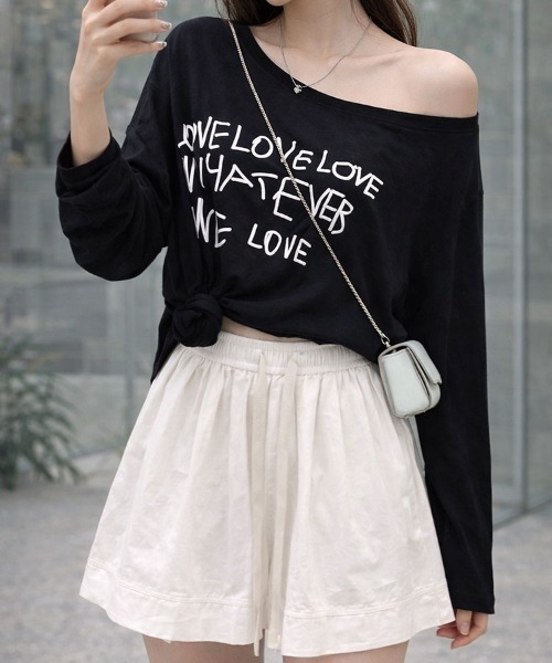 SallyLunn(サリーラン)の「ニュアンスカラーシアーロゴロンT(Tシャツ/カットソー・レディース・グレー/ブラック/ホワイト/イエロー・LARGE/MEDIUM)」の8枚目の写真