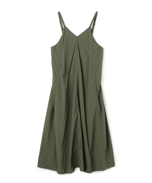 DANTON（ダントン）の「Women's Nylon Taffeta Camisole Dress（ワンピース・レディース・チャコール/オリーブ・36）」の2枚目の写真