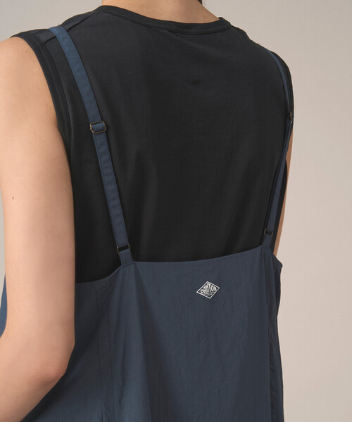 DANTON（ダントン）の「Women's Nylon Taffeta Camisole Dress（ワンピース・レディース・チャコール/オリーブ・36）」の4枚目の写真