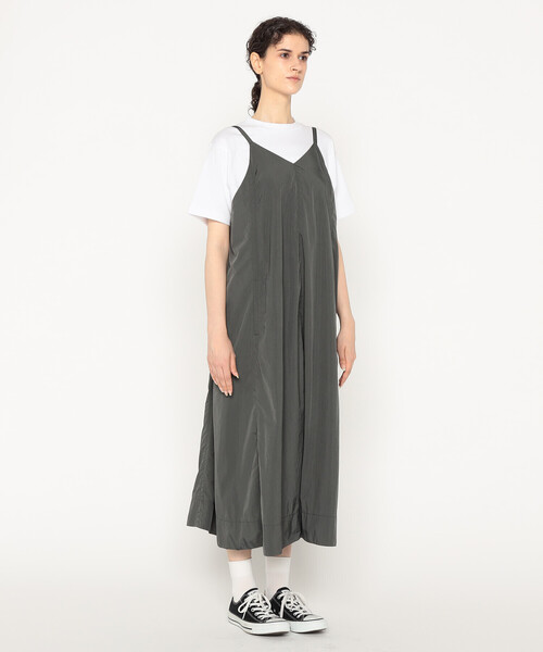 DANTON（ダントン）の「Women's Nylon Taffeta Camisole Dress（ワンピース・レディース・チャコール/オリーブ・36）」の7枚目の写真