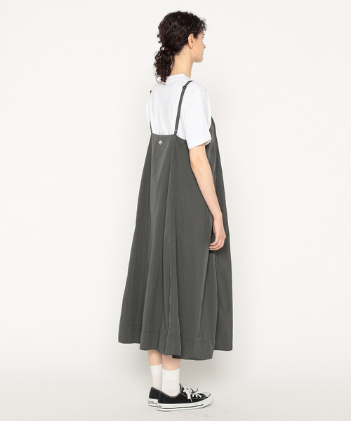 DANTON（ダントン）の「Women's Nylon Taffeta Camisole Dress（ワンピース・レディース・チャコール/オリーブ・36）」の9枚目の写真