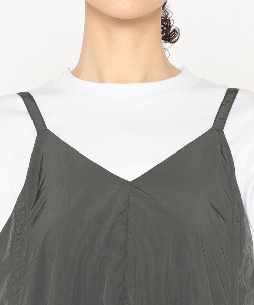 DANTON（ダントン）の「Women's Nylon Taffeta Camisole Dress（ワンピース・レディース・チャコール/オリーブ・36）」の11枚目の写真