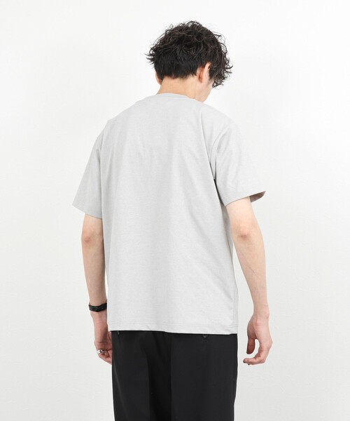 NOLLEY’S（ノーリーズ）の「吸水速乾 クイックドライ クルーネックTシャツ 26SS（Tシャツ/カットソー・メンズ・ライトグレー/ホワイト系その他/ホワイト/ホワイト系その他2・M/S/XL/L）」の12枚目の写真