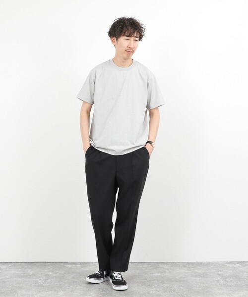 NOLLEY’S（ノーリーズ）の「吸水速乾 クイックドライ クルーネックTシャツ 26SS（Tシャツ/カットソー・メンズ・ライトグレー/ホワイト系その他/ホワイト/ホワイト系その他2・M/S/XL/L）」の15枚目の写真