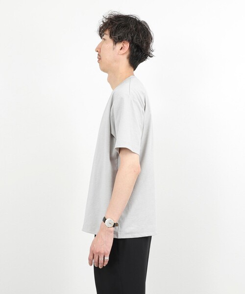 NOLLEY’S（ノーリーズ）の「吸水速乾 クイックドライ クルーネックTシャツ 26SS（Tシャツ/カットソー・メンズ・ライトグレー/ホワイト系その他/ホワイト/ホワイト系その他2・M/S/XL/L）」の18枚目の写真