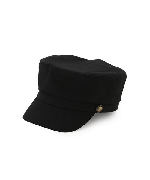 SNIDEL（スナイデル）の「メタルボタンキャスケット（キャスケット・レディース・ブラック/アイボリー/グレー・F）」の2枚目の写真