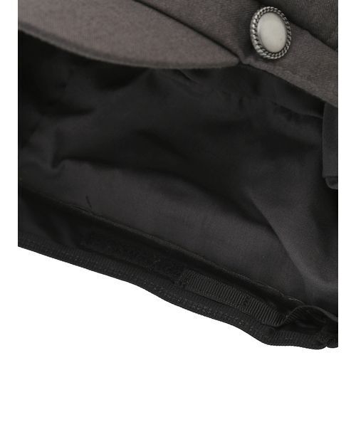 SNIDEL（スナイデル）の「メタルボタンキャスケット（キャスケット・レディース・ブラック/アイボリー/グレー・F）」の10枚目の写真