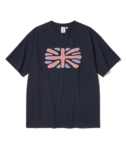URBANDTYPE(アーバンディタイプ)の「ユニオンジャックアップリケTシャツ_ネイビー(Tシャツ/カットソー・レディース・その他・SMALL/MEDIUM/LARGE/X-LARGE)」の1枚目の写真