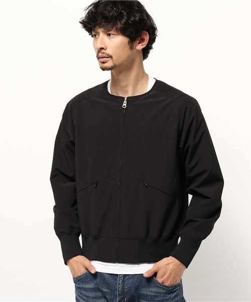 NECESSARY or UNNECESSARY（ネセサリーオアアンネセサリー）の「【NECESSARY or UNNECESSARY】 MAINE（ブルゾン・メンズ・ブラック/ダークグリーン・SMALL/MEDIUM）」の3枚目の写真