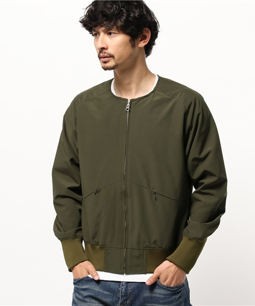 NECESSARY or UNNECESSARY（ネセサリーオアアンネセサリー）の「【NECESSARY or UNNECESSARY】 MAINE（ブルゾン・メンズ・ブラック/ダークグリーン・SMALL/MEDIUM）」の9枚目の写真