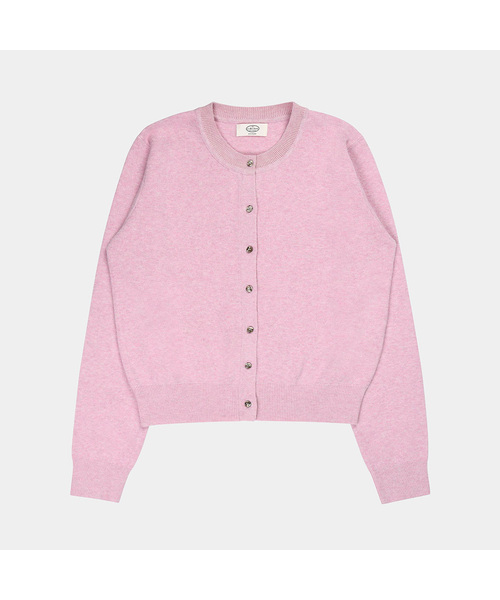 PIGMENT（ピグメント）の「[WOOL]ショバリRネックカーディガン (TDCD251113)（カーディガン/ボレロ・レディース・レッド/ブルー/グリーン/ネイビー/ピンク・FREE）」の5枚目の写真
