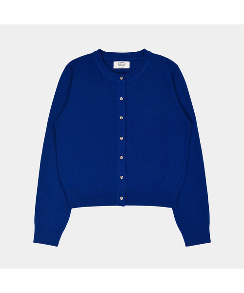 PIGMENT（ピグメント）の「[WOOL]ショバリRネックカーディガン (TDCD251113)（カーディガン/ボレロ・レディース・レッド/ブルー/グリーン/ネイビー/ピンク・FREE）」の4枚目の写真
