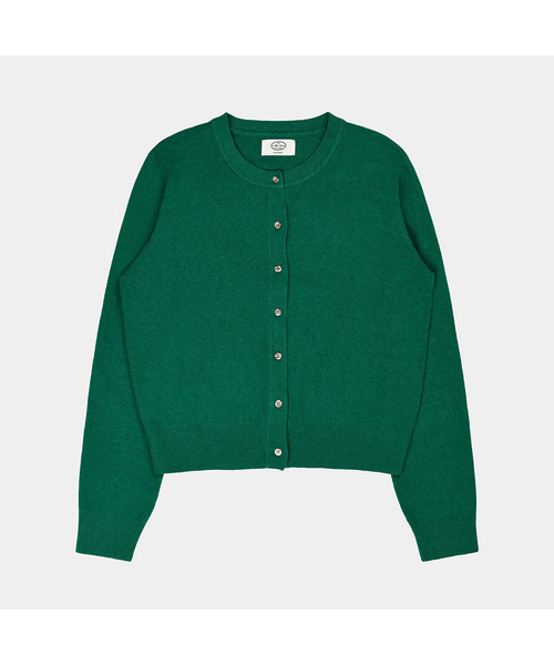 PIGMENT（ピグメント）の「[WOOL]ショバリRネックカーディガン (TDCD251113)（カーディガン/ボレロ・レディース・レッド/ブルー/グリーン/ネイビー/ピンク・FREE）」の2枚目の写真