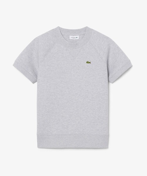 LACOSTE(ラコステ)の「ダブルフェイス半袖スウェット(ニット/セーター・レディース・グレー・40/38/36/34)」の5枚目の写真