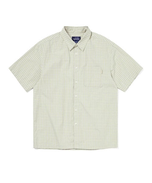 thisisneverthat（ディスイズネバーザット）の「Check S/S Shirt（シャツ/ブラウス・メンズ・レモンイエロー/ネイビー/ブラウン・L/M/S/XL）」の3枚目の写真