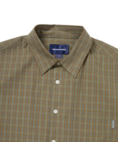 thisisneverthat（ディスイズネバーザット）の「Check S/S Shirt（シャツ/ブラウス・メンズ・レモンイエロー/ネイビー/ブラウン・L/M/S/XL）」の4枚目の写真