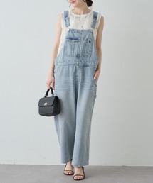 PUAL CE CIN | 綿麻デニムサロペット(サロペット/オーバーオール)