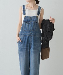 PUAL CE CIN | 綿麻デニムサロペット(サロペット/オーバーオール)