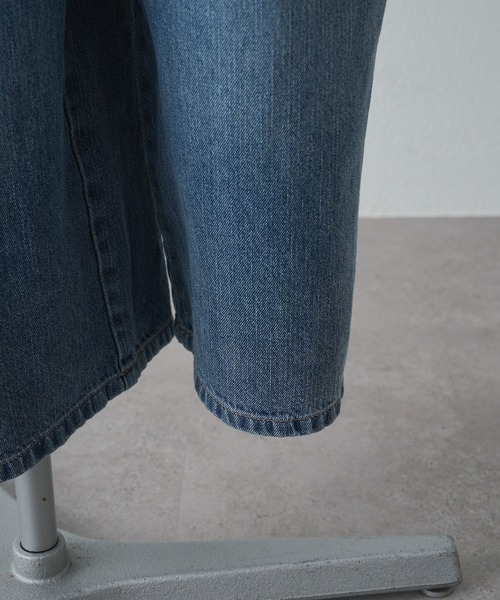 PUAL CE CIN（ピュアルセシン）の「綿麻デニムサロペット（サロペット/オーバーオール・レディース・サックスブルー/インディゴブルー・FREE）」の18枚目の写真