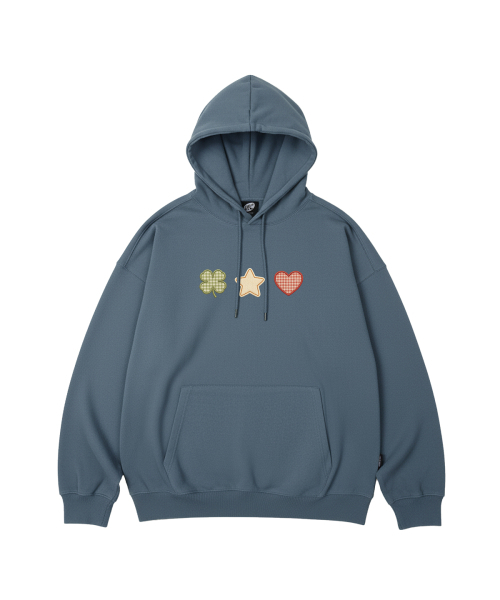 WILDROCK(ワイルドロック)の「クローバークラブ オーバーサイズ フードパーカー_7 COL(パーカー・レディース・ブラック/チャコール/ブルー/アイボリー/ベージュ/ネイビー/ダークグレー・SMALL/MEDIUM/LARGE)」の9枚目の写真