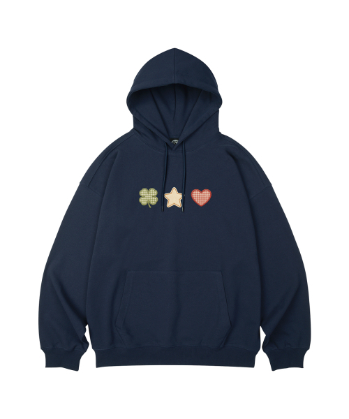 WILDROCK(ワイルドロック)の「クローバークラブ オーバーサイズ フードパーカー_7 COL(パーカー・レディース・ブラック/チャコール/ブルー/アイボリー/ベージュ/ネイビー/ダークグレー・SMALL/MEDIUM/LARGE)」の11枚目の写真