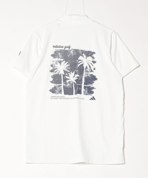 adidas（アディダス）の「アディダス adidas バックグラフィックSSモックネックシャツ（Tシャツ/カットソー・メンズ・ホワイト/ネイビー/ブルー・4L/S/M/L/LL/3L）」の4枚目の写真