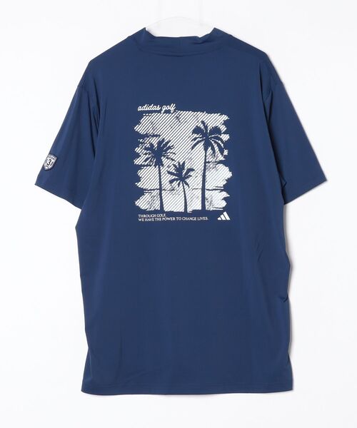 adidas（アディダス）の「アディダス adidas バックグラフィックSSモックネックシャツ（Tシャツ/カットソー・メンズ・ホワイト/ネイビー/ブルー・4L/S/M/L/LL/3L）」の5枚目の写真