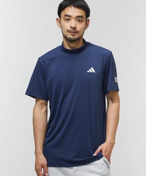 adidas（アディダス）の「アディダス adidas バックグラフィックSSモックネックシャツ（Tシャツ/カットソー・メンズ・ホワイト/ネイビー/ブルー・4L/S/M/L/LL/3L）」の3枚目の写真