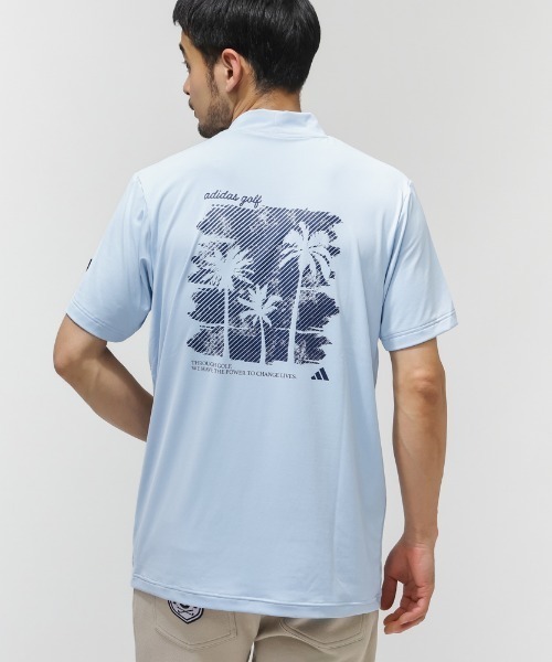 adidas（アディダス）の「アディダス adidas バックグラフィックSSモックネックシャツ（Tシャツ/カットソー・メンズ・ホワイト/ネイビー/ブルー・4L/S/M/L/LL/3L）」の7枚目の写真