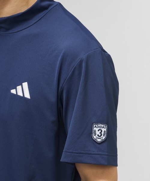 adidas（アディダス）の「アディダス adidas バックグラフィックSSモックネックシャツ（Tシャツ/カットソー・メンズ・ホワイト/ネイビー/ブルー・4L/S/M/L/LL/3L）」の12枚目の写真