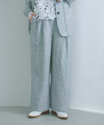 studio CLIP | 【リネン100%】リネンツータックストレートパンツ[プチ・プラスサイズあり](その他パンツ)