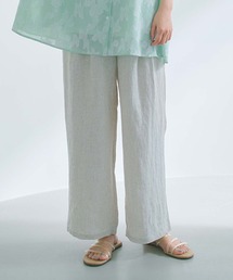studio CLIP | 【リネン100%】リネンツータックストレートパンツ[プチ・プラスサイズあり](その他パンツ)