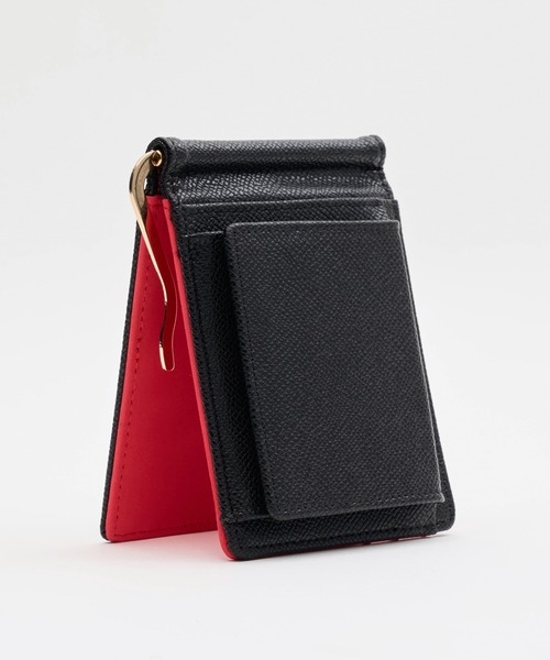 希少 Maison Margiela マネークリップ レザー 黒赤 財布 本革 セール】本革 パステルカラー マネークリップ 財布 パスケース カード