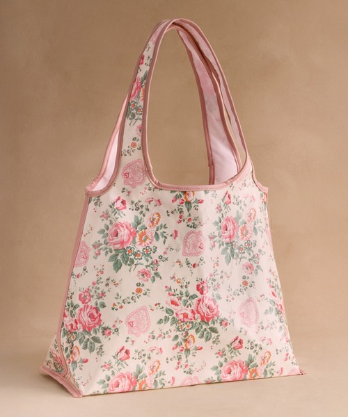 Cath Kidston(キャスキッドソン)の「メリルボーン ショッパー Hackney Rose(エコバッグ/サブバッグ・レディース・ピンク・FREE)」の5枚目の写真