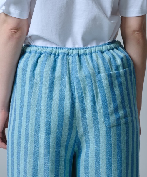 DOUBLE STANDARD CLOTHING(ダブルスタンダードクロージング)の「ストライプ サマーワイドパンツ(その他パンツ・レディース・ミント・36/38)」の8枚目の写真