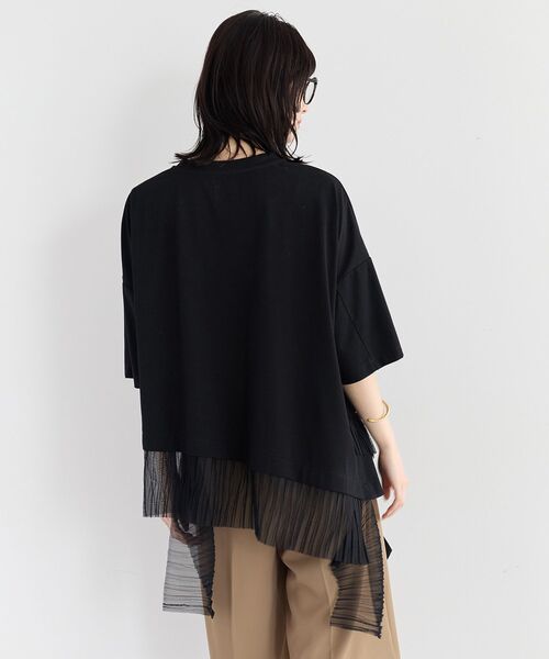 Editt by YECCA VECCA(エディットバイイェッカヴェッカ)の「裾アシメデザインプルオーバー(Tシャツ/カットソー・レディース・その他6/ブラック/ホワイト・FREE)」の21枚目の写真