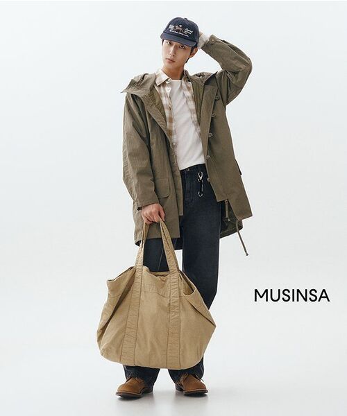 MINDBRIDGE(マインドブリッジ)の「チェックオーバーサイズシャツ(シャツ/ブラウス・メンズ・ベージュ・95/100/105/110)」の11枚目の写真
