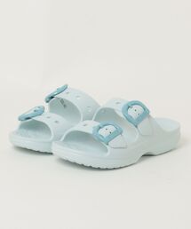 crocs クロックス SATURDAY ENAMEL BUCKLE SANDAL【軽量】レディースサンダル ダブルベルト(サタデーエナメルバックルサンダル)