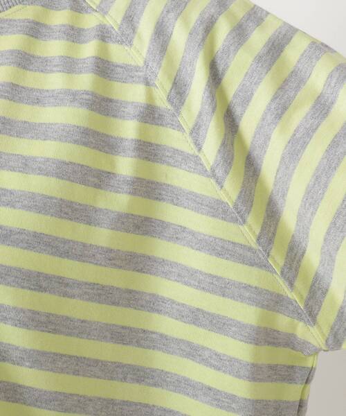 one'sterrace(ワンズテラス)の「クルーネック 7分袖ボーダープルオーバー(Tシャツ/カットソー・レディース・グレー系4/ブラック系8/パープル系2/イエロー系8/ネイビー系5・02)」の13枚目の写真