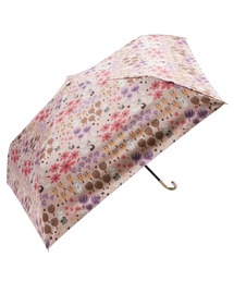 MOOMIN（ムーミン）の「MOOMIN ムーミン リトルミイ 日傘 完全遮光 UV遮蔽率100% 折りたたみ傘 お花畑 総柄 撥水加工（折りたたみ傘）」