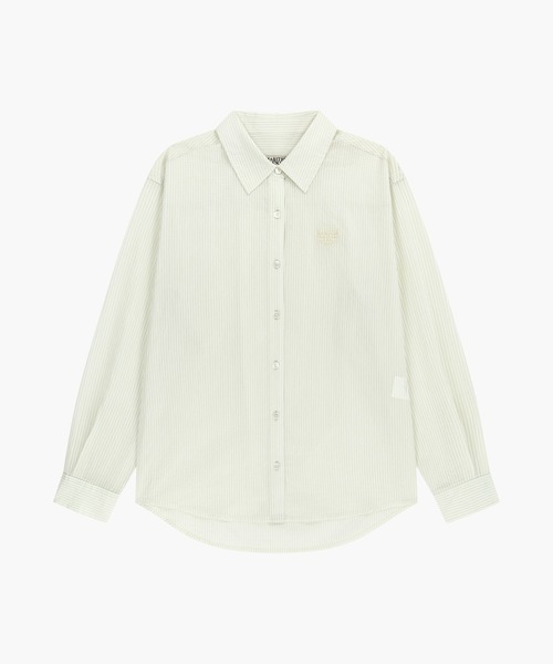 MARITHE + FRANCOIS GIRBAUD(マリテフランソワジルボー)の「W PATTERN SHEER SHIRT(シャツ/ブラウス・レディース・ブルー/グレー×ピンク/アイボリー・MEDIUM/SMALL)」の10枚目の写真