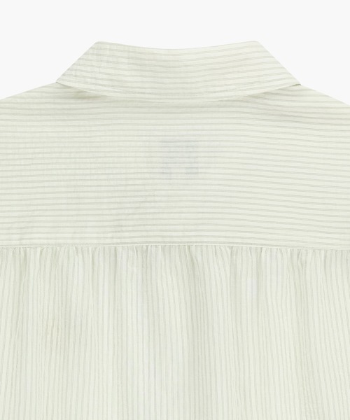 MARITHE + FRANCOIS GIRBAUD(マリテフランソワジルボー)の「W PATTERN SHEER SHIRT(シャツ/ブラウス・レディース・ブルー/グレー×ピンク/アイボリー・MEDIUM/SMALL)」の13枚目の写真