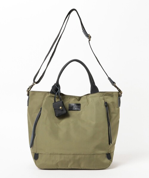 Ray BEAMS(レイビームス)の「toleur / ポリエステル 2way トートバッグ 2(トートバッグ・レディース・ベージュ/ブラック/オリーブ・ONE SIZE)」の9枚目の写真
