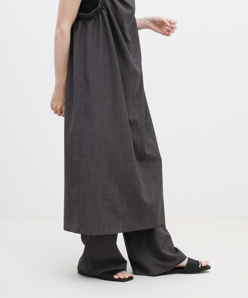 select MOCA(セレクトモカ)の「サイドギャザーキャミワンピース【接触冷感/セットアップ対応】(ワンピース・レディース・チャコールグレー/ベージュ・LARGE/MEDIUM)」の12枚目の写真