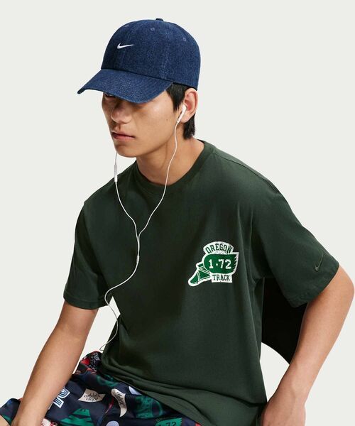 NIKE(ナイキ)の「ナイキ スポーツウェア メンズ Tシャツ / Nike Sportswear Men's T-Shirt IR6452-317 Black Spruce(Tシャツ/カットソー・メンズ・ブラック系その他・L/M/S/2XL/XL)」の3枚目の写真